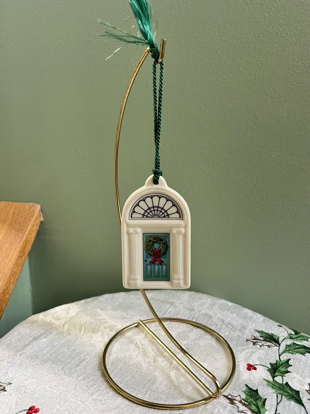 Belleek “Doors of Dublin” Parian China collectible ornament in original box.